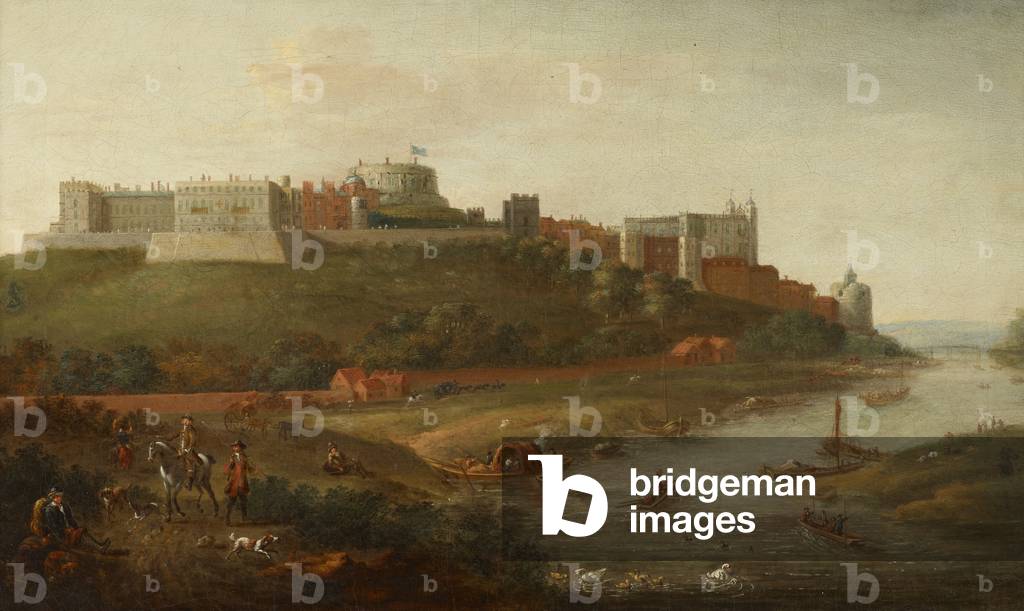 Bild von Gemälde "Windsor Schloss vom Fluss" von Robert Griffier