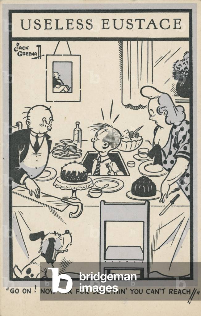 Hungry boy (colour litho)