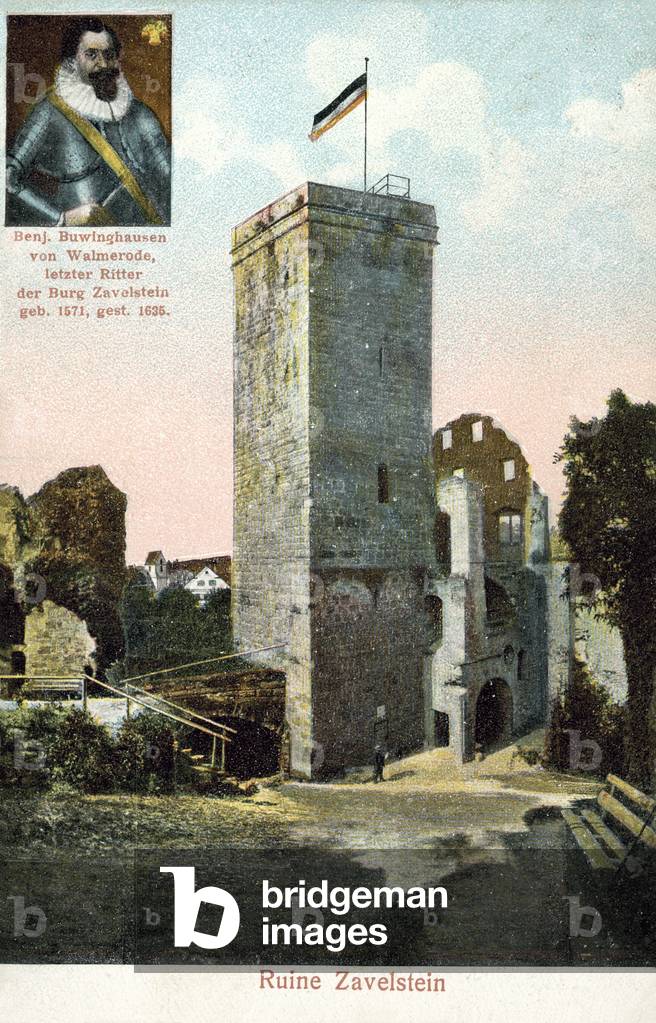 Rovine del Castello di Zavelstein, Germania (foto a colori)