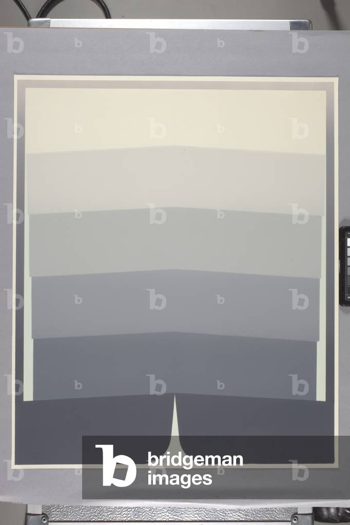 Sans titre, Plate 5 (lithographie de couleur sur la couverture des arcs blancs)