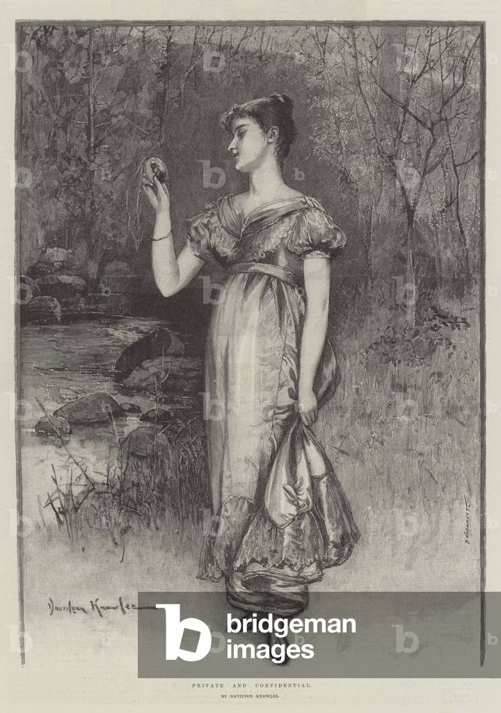 "Privato e riservato (incisione)" 1893 di Davidson Knowles