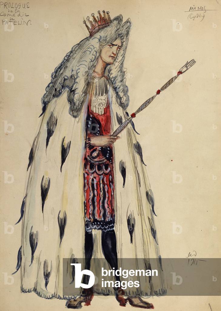 Immagine di Disegno "Costume per la commedia 'L' avocat Patelin' di David Augustin de Brueys e Jean de Palapra