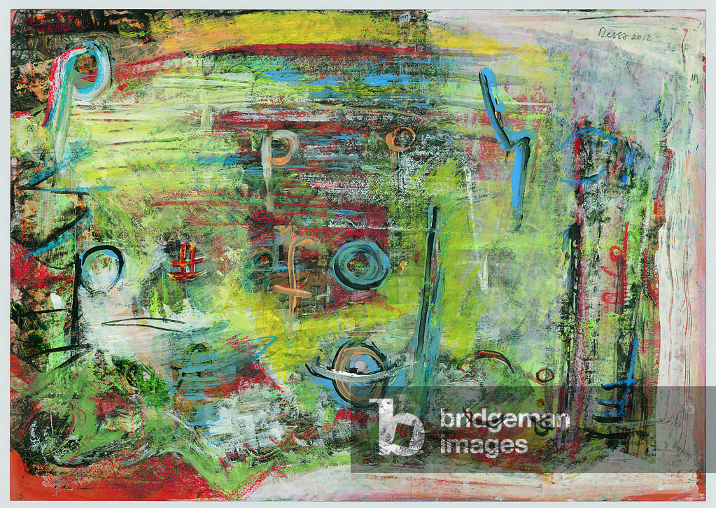 Fun Fair, 2012 (collage tecnica mista su carta)