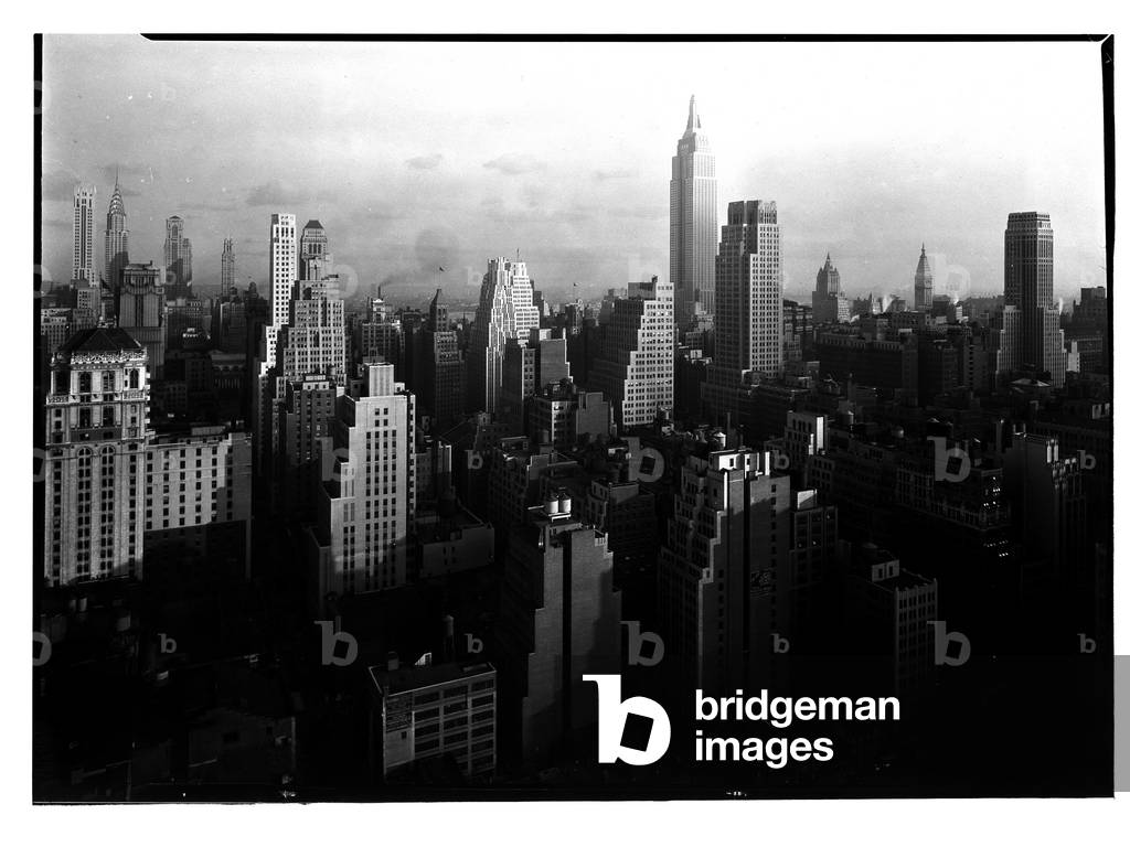 Blick auf New York City. Blick südöstlich von McGraw-Hill Building, 1931 (Acetat negativ)