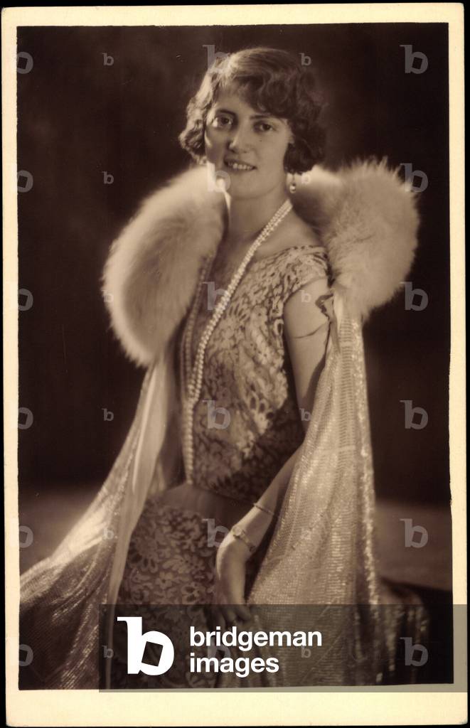 Ak Princess Margarete von Säge Sigmaringen (foto b/n)