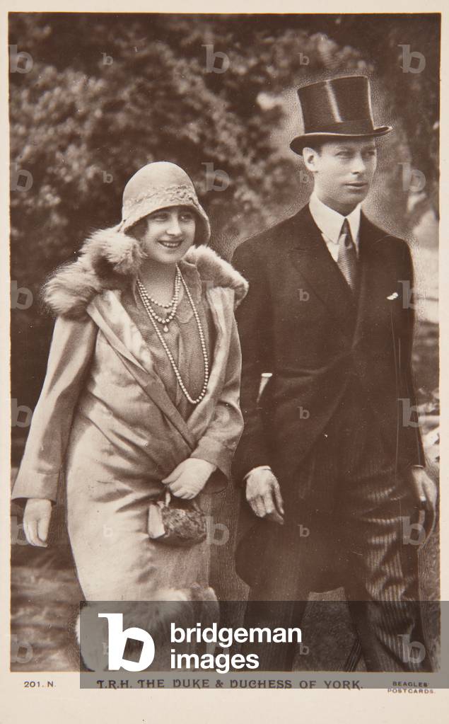 Bild von Druck "Der Herzog und die Herzogin von York" 1924 von J. Beagles & Co. London