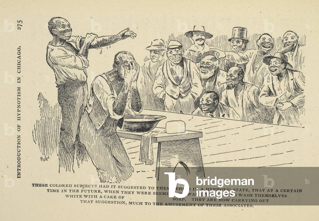 Questi soggetti colorati l'hanno suggerito loro, mentre in uno stato ipnotico... potevano lavarsi bianchi con 