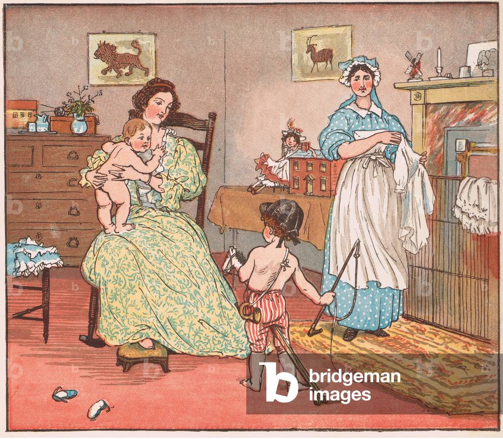 Immagine di Stampa "Ciao bambino Bunting" di Randolph Caldecott