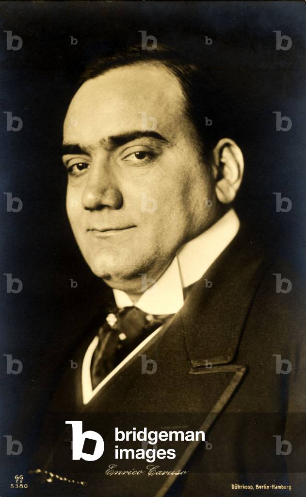 "Enrico Caruso italienischer Tenor", b/w