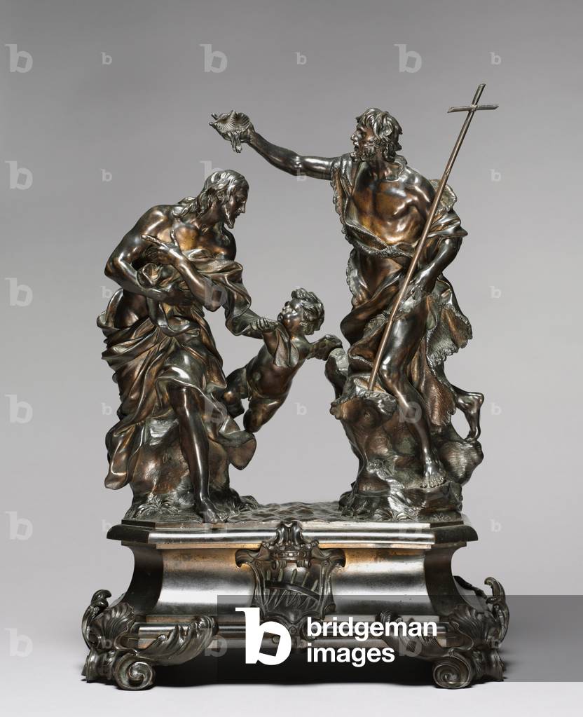 Baptême du Christ, conçu 1645-46, probablement fait 1650-55 (bronze)