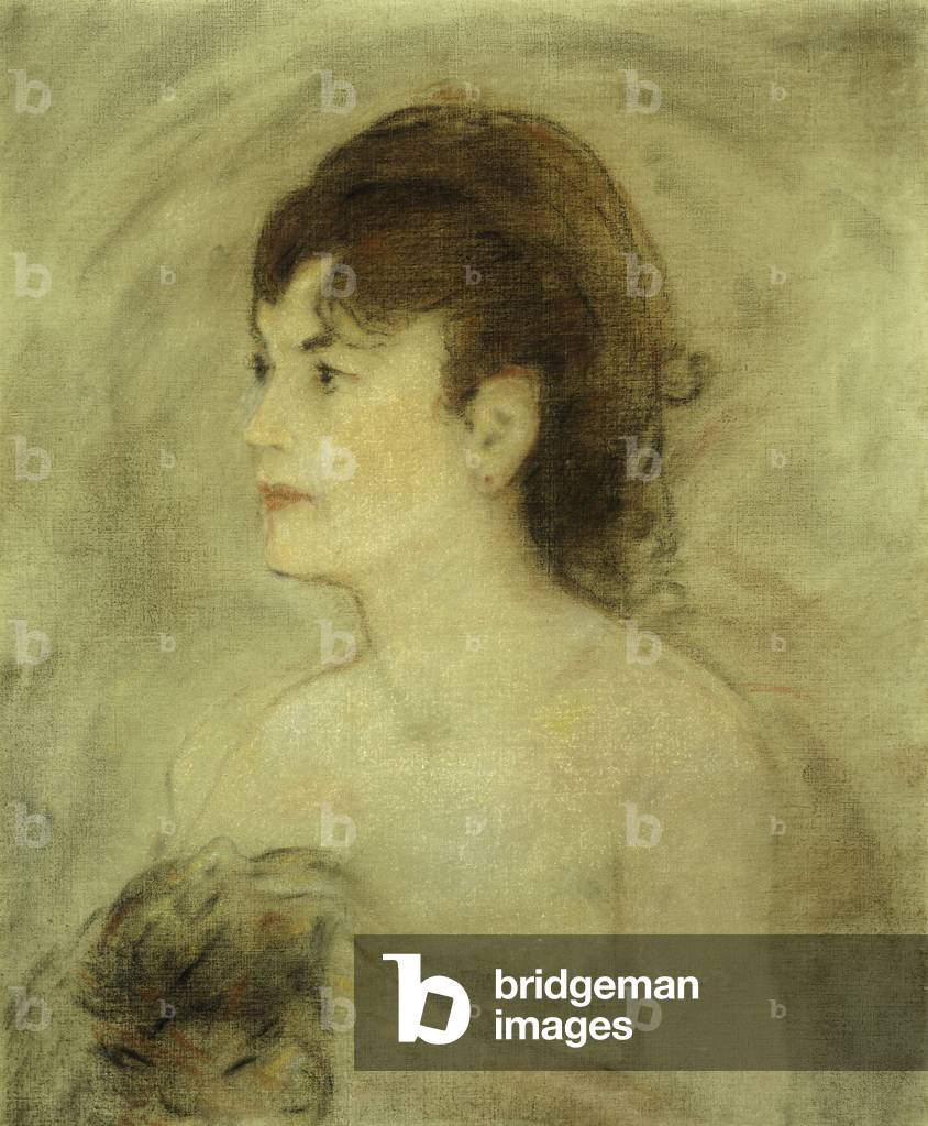 Jeune Femme Decolletee, 1882 (pastell auf leinwand)