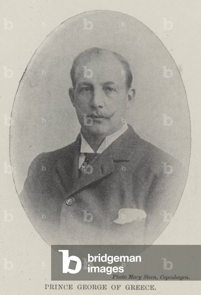 Image of Photography depicting Prince George of Greece (b/w photo) 1898 by English Photographer