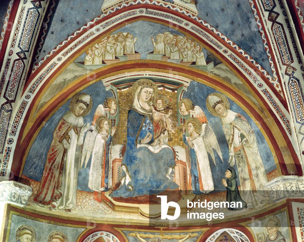 Immagine di Dipinto "Madonna col Bambino circondato da Santi sull'abside della Cappella di Nostra Signora (aff