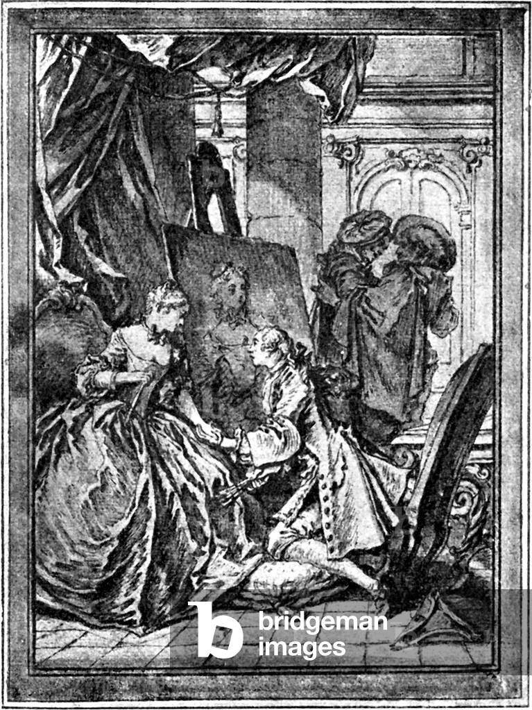 Molière Werke - illus tration von Boucher