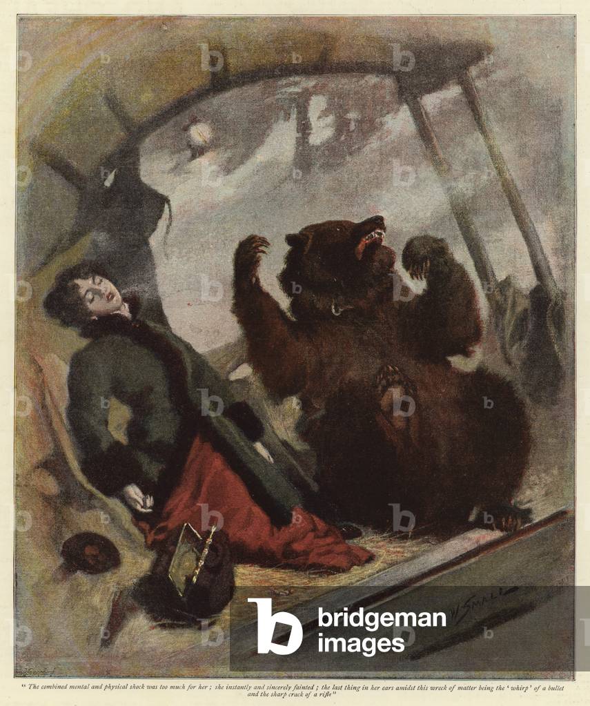 Eine Nacht auf der Kluft (Farbe litho)