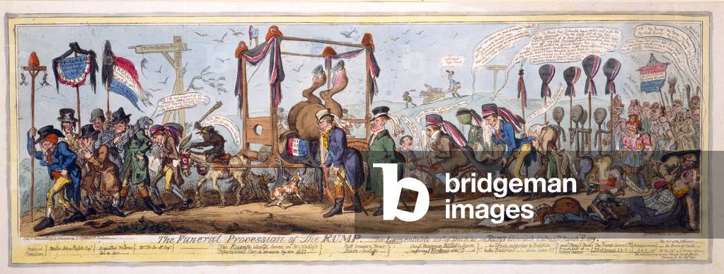 The Funeral Procession of the Rump by George Cruikshank