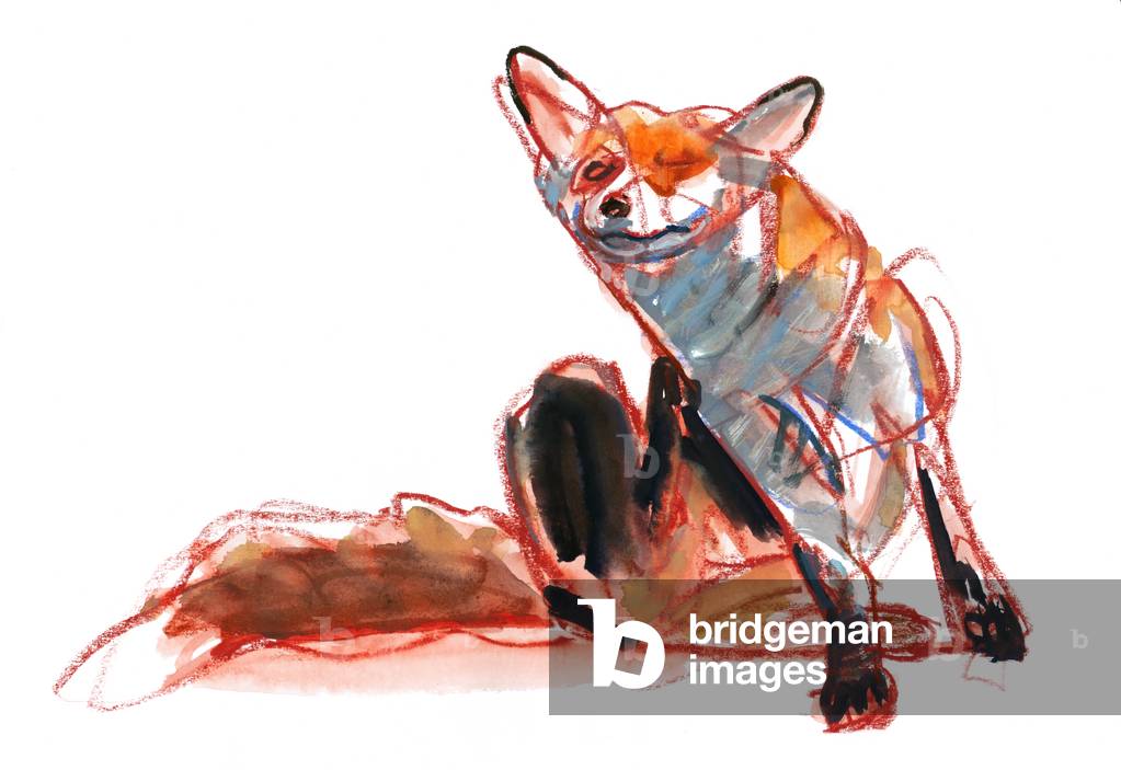 Scccratch, 2022, (tecnica mista su carta)