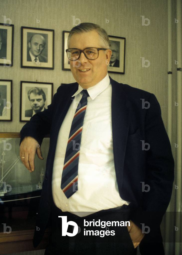 Oslo, 19870310 Asbjørn Eikeland, Ministero del Commercio..., 1987 (foto)