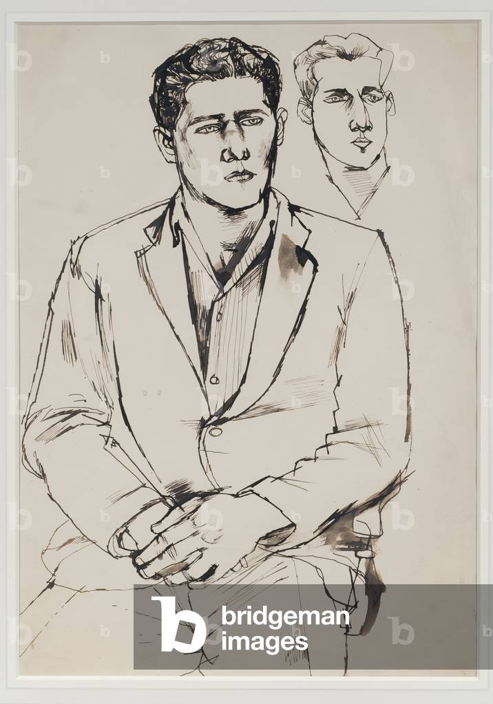 Bild von Zeichnung "Ein junger Mann", 1950 von John Minton
