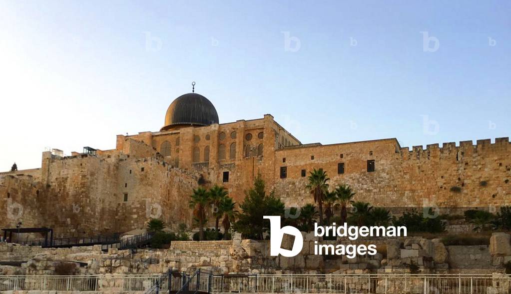 Image of View of the Temple Mount and Mosque of El Aqsa,