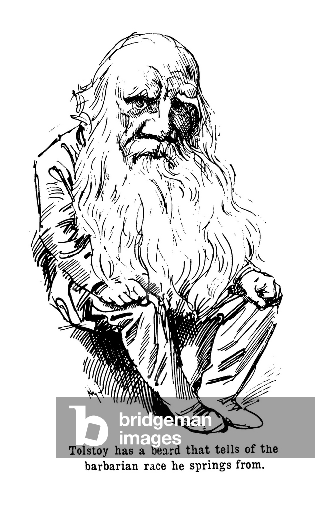 Immagine di Stampa "Tolstoj (litografia)" 1901 di Harry Furniss