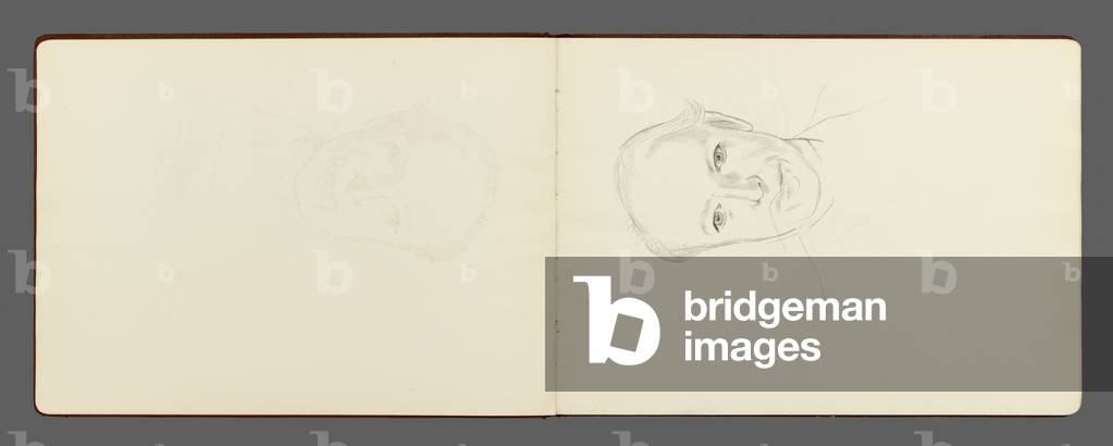 Page from a sketchbook by Lucian Freud
