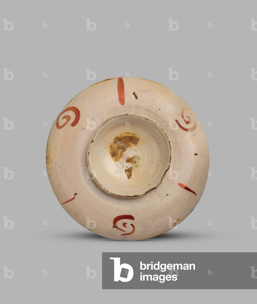 Lustred dish or tondino with the Lion of Saint Mark in centre by Giorgio Andreoli