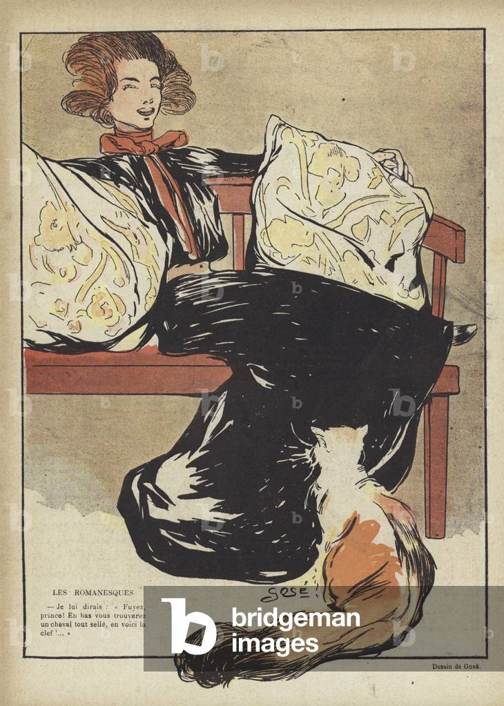 Illustrazione per Le Rire (color lito)