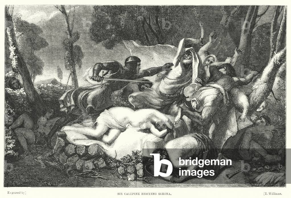 Sir Calepine salvataggio Serena (incisione)