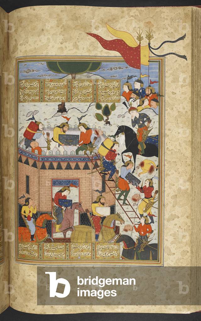 Persian troops sacking Farud's castle.