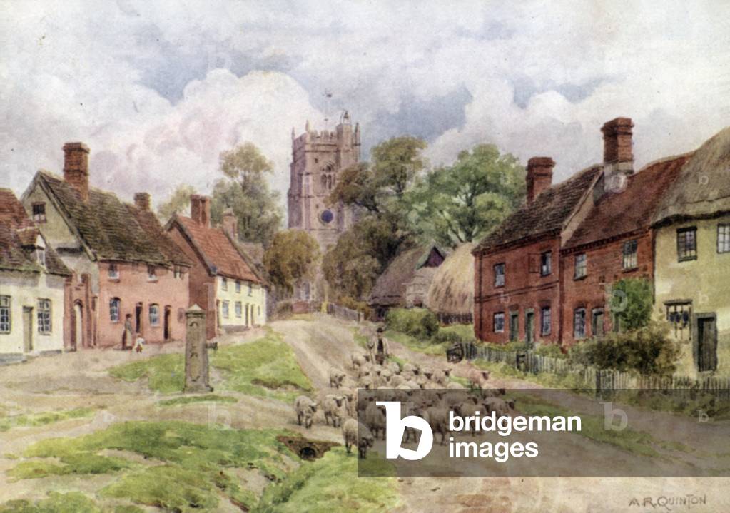 Mönche Eleigh, Suffolk (Farbe litho)