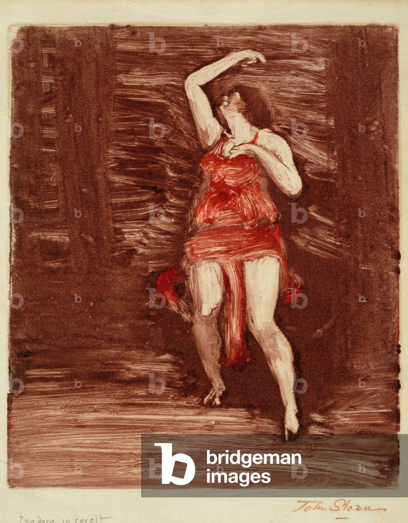 "Isadora in Revolt", c.1915 di John Sloan
