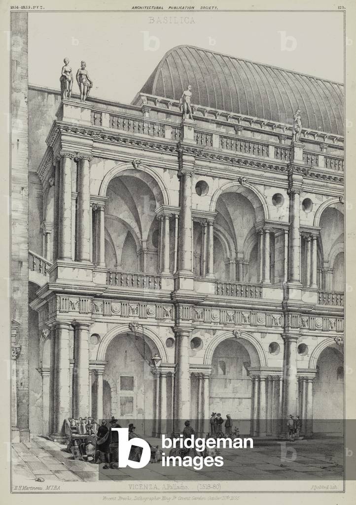 Image of Print depicting Basilica Palladiana by European Artist