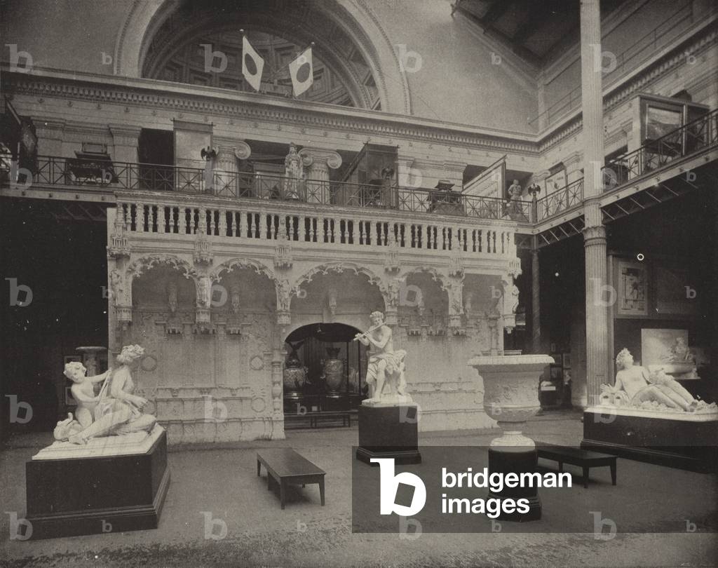 Galerie der Kathedrale von Limoges (s/w Foto)