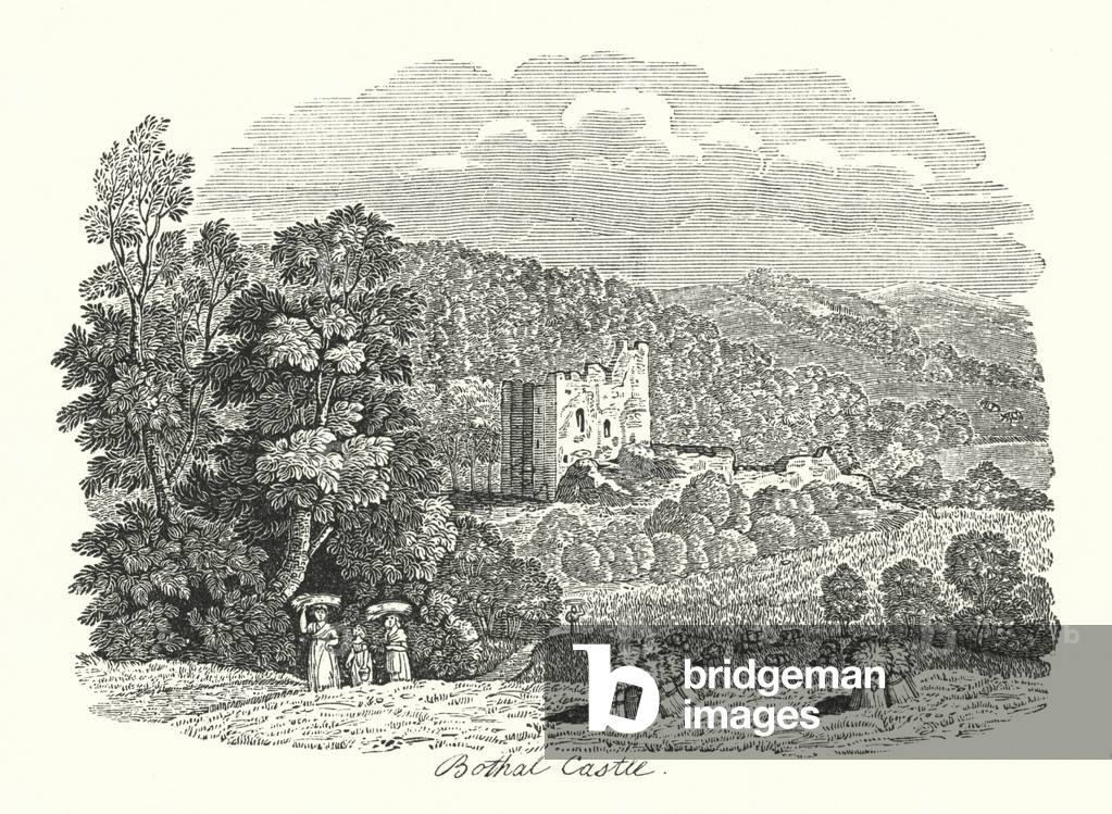 "Schloss Bothal (Gravur)" von English School