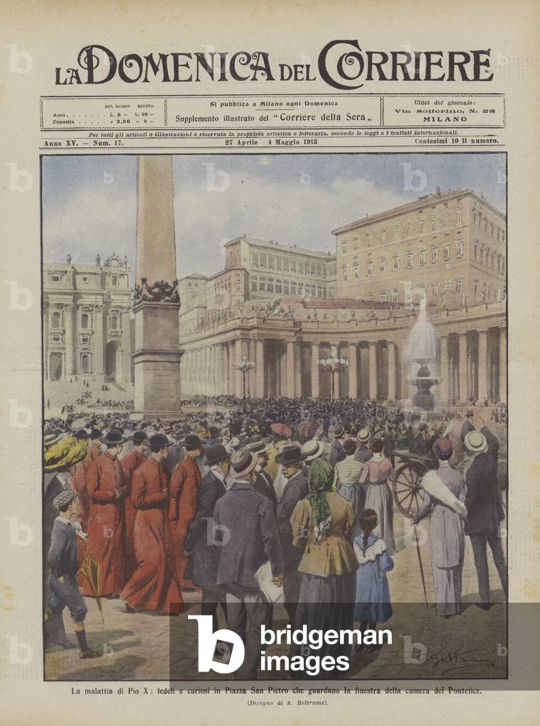 "Die Krankheit von Pius X." von Achille Beltrame