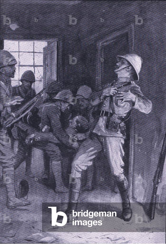 Immagine di Stampa "Morte di Lieut-Colonnello De Gallais" 1902 di English School