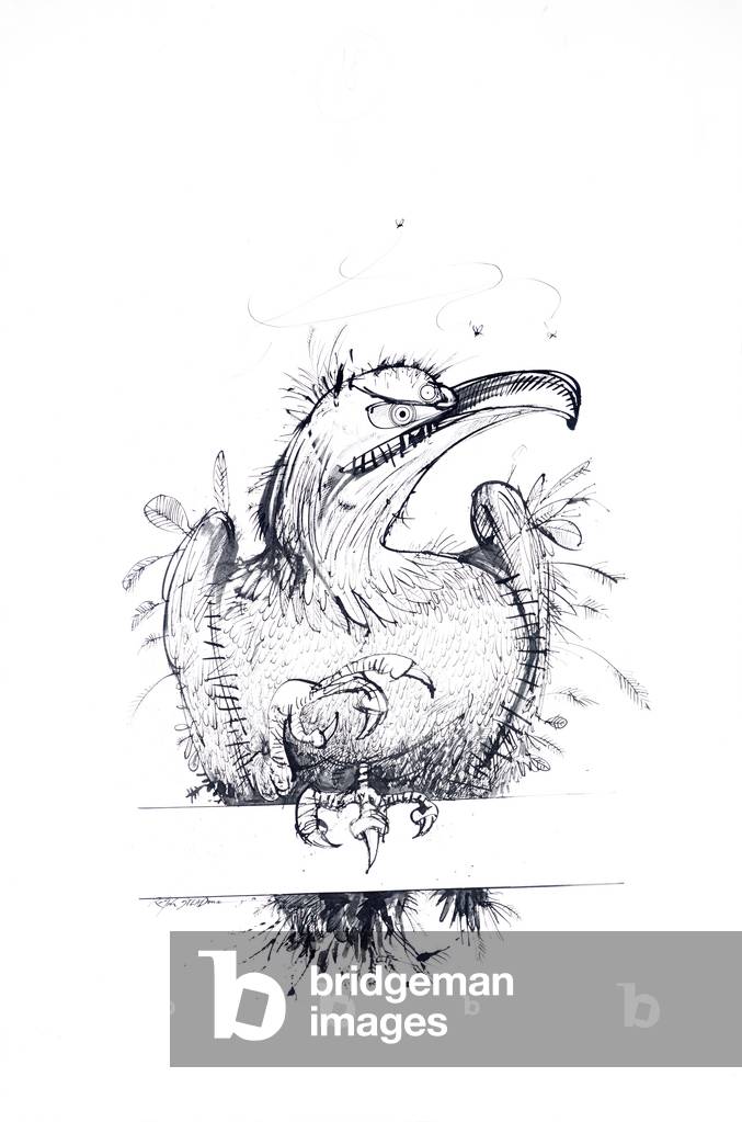 Bild von Zeichnung "Tiere (Vögel) 31 (Zeichnung)" von Ralph Steadman
