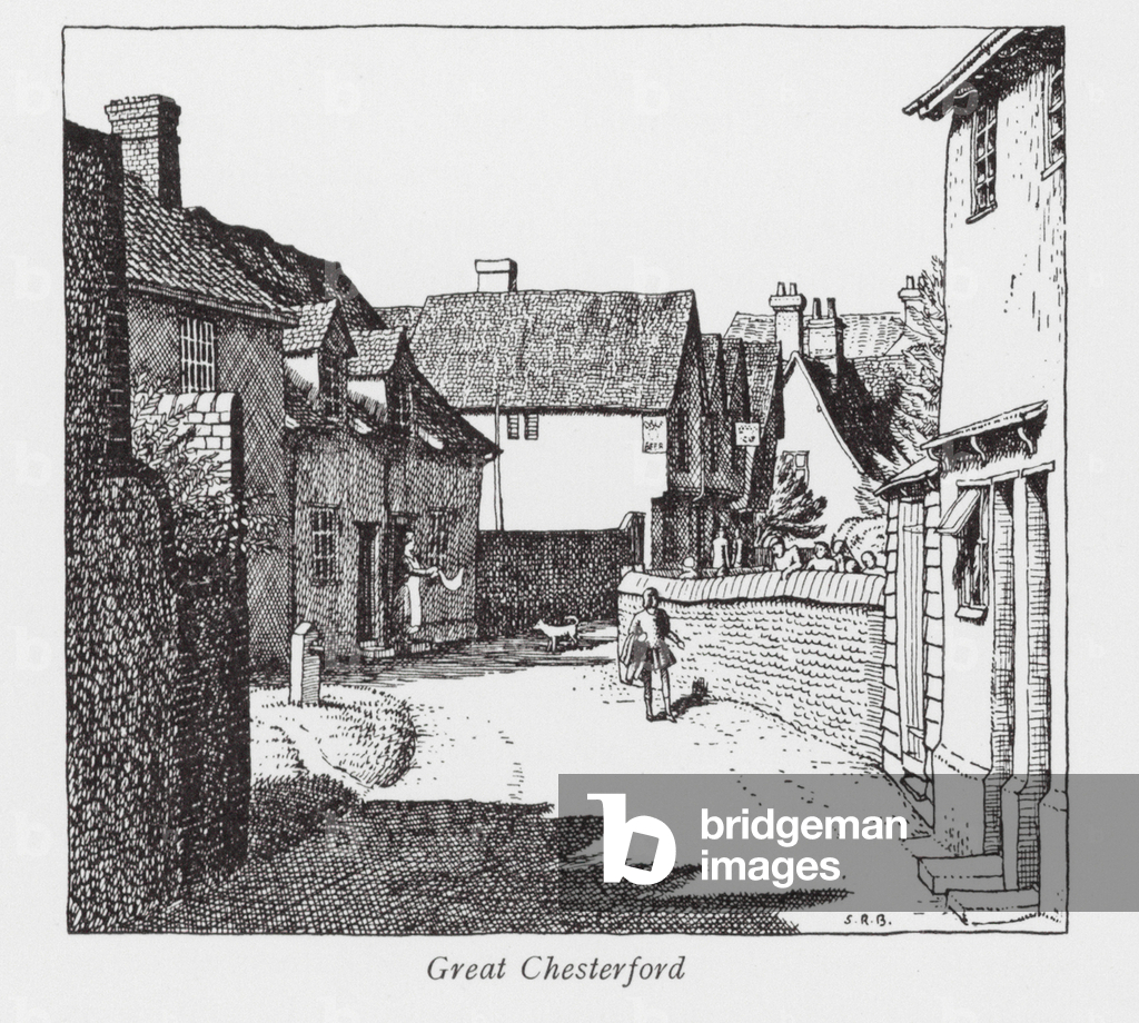 Bild von Druck "Great Chesterford (Litho)" 1901 von Stanley Roy Badmin