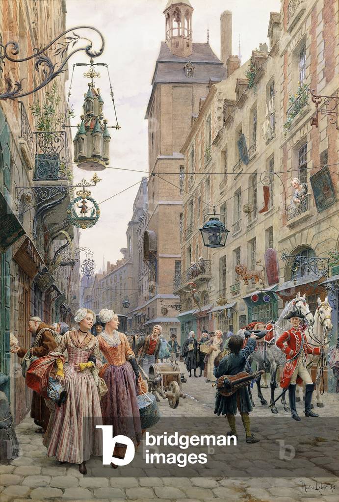 il occupato strada, 1898 (acquerello su carta)