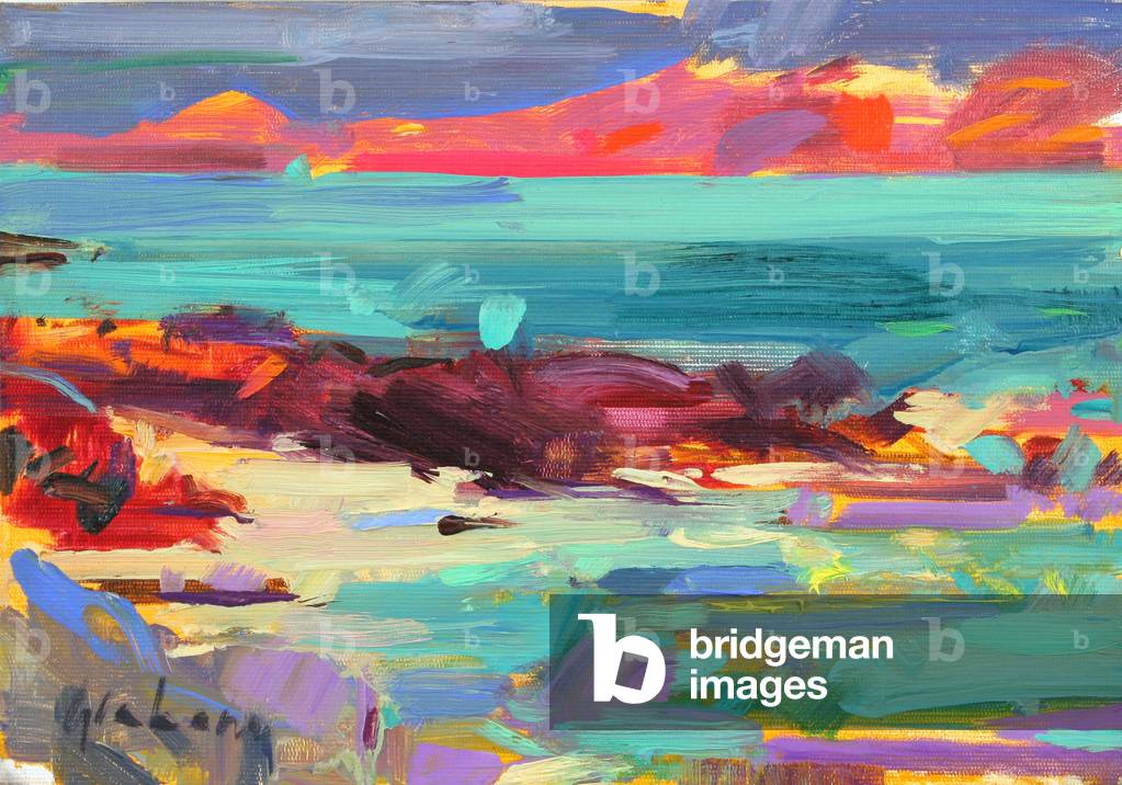 On the Shore, Iona, 2012 (oil on canvas)