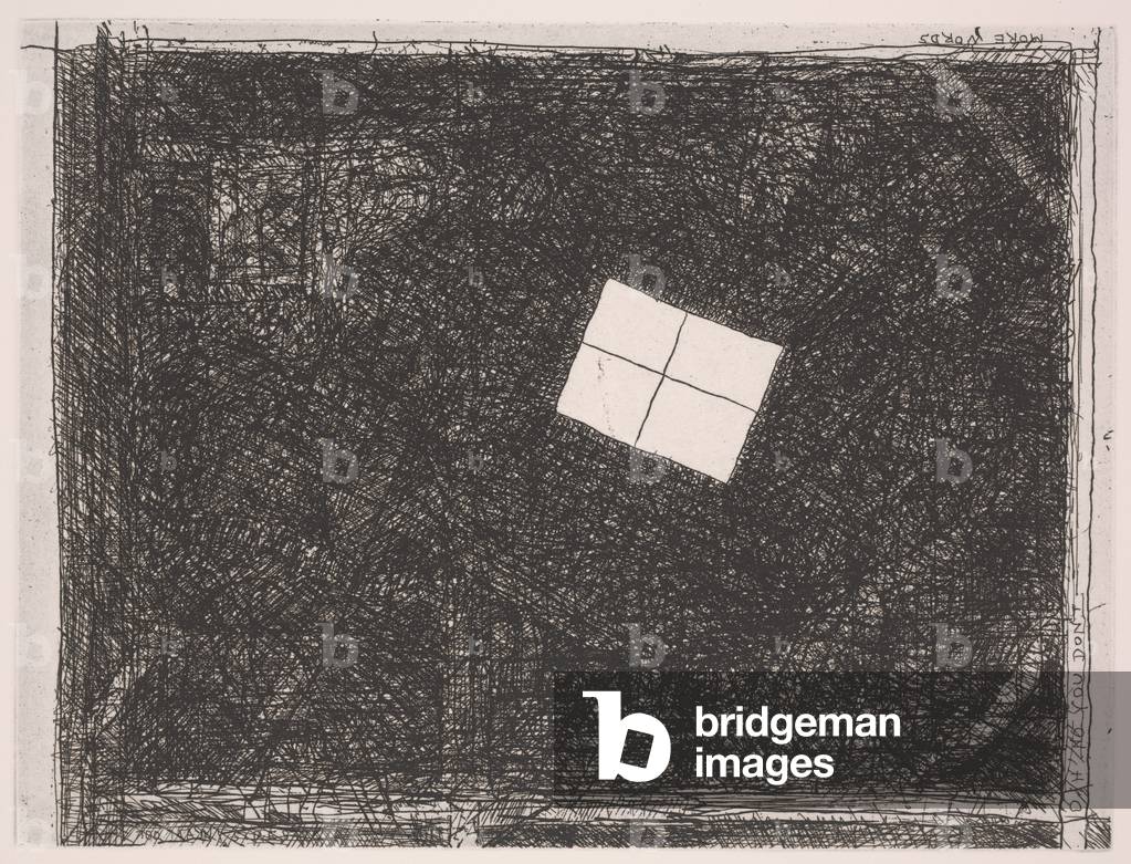 Two Many Sides, 1981 (etching)