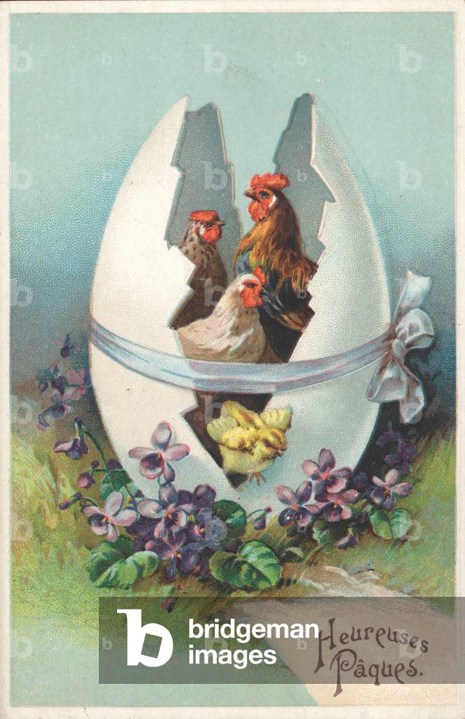 Joyeuses Pâques (chromolitho)