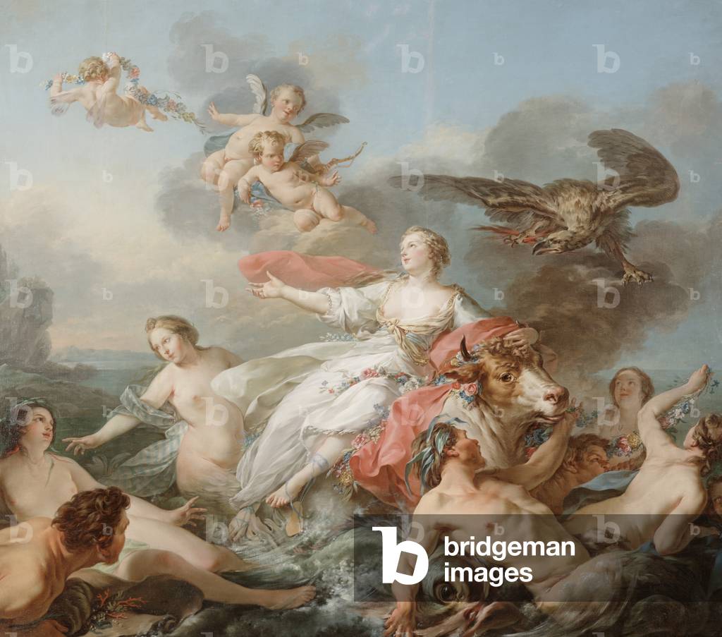 Die Entführung Europas, 1750 (Öl auf Leinwand)