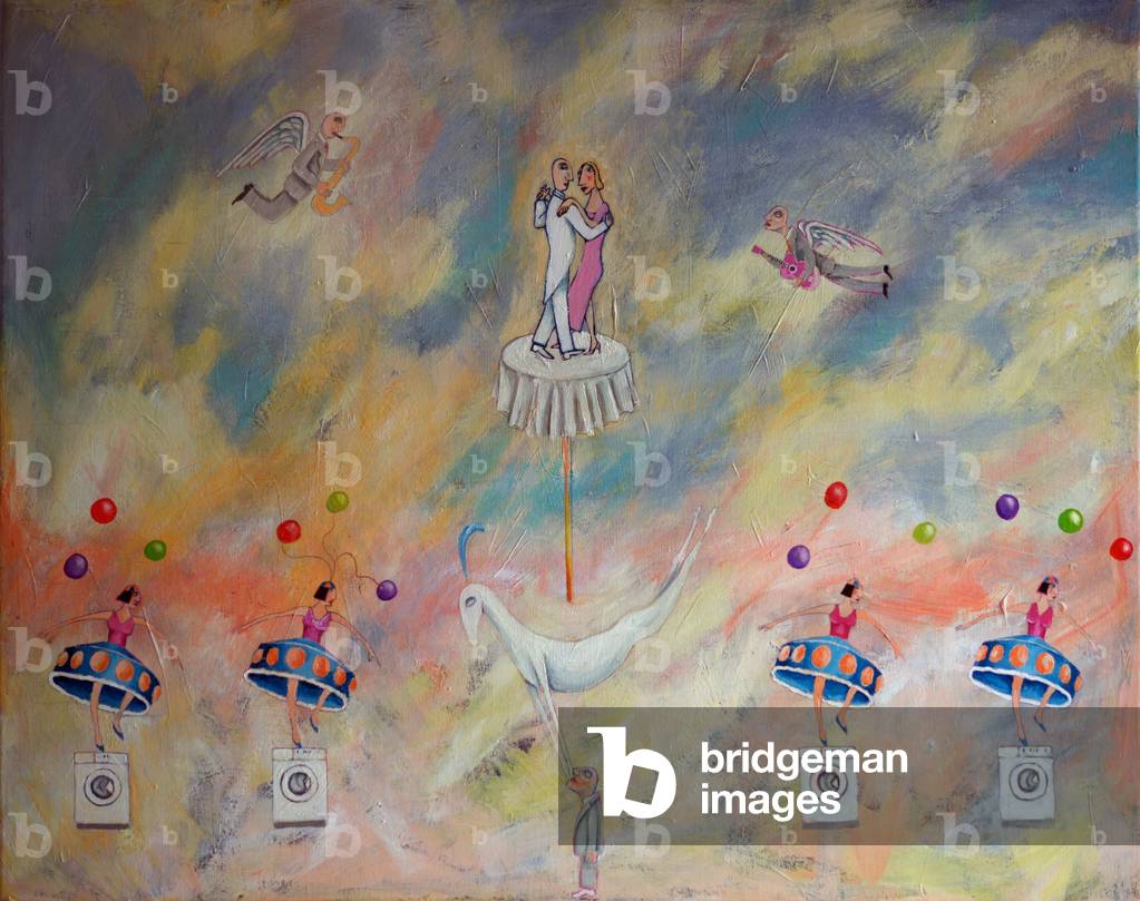 Tanz der Waschmaschinen, 2012 (Öl und Acryl auf Leinwand)