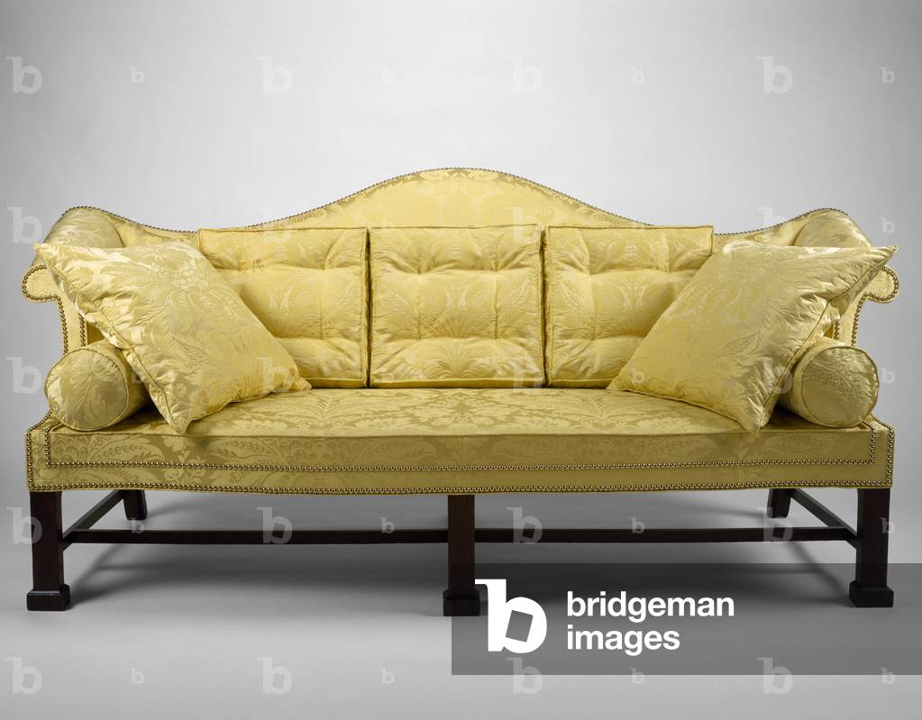 Immagine di Mobili "Divano 1750-1801 (mogano; rovere rosso" 1750 di American School