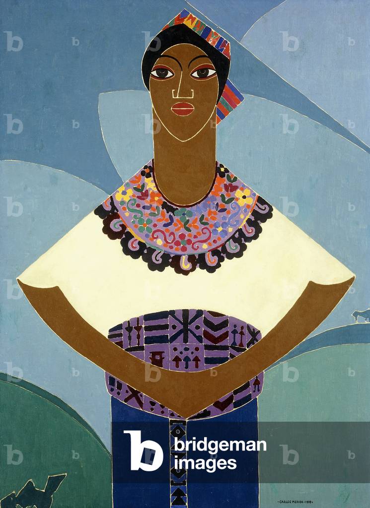 Image de Peinture représentant Motif guatémaltèque ; Motivo Guatemalteco, 1919 par Carlos Merida
