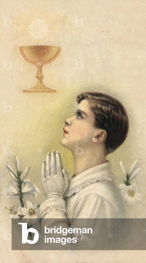 Bild von Druck "John Paul Saval Die Erinnerung an seine Erstkommunion am 21. Mai 1953 in der Kirche Our Lady o
