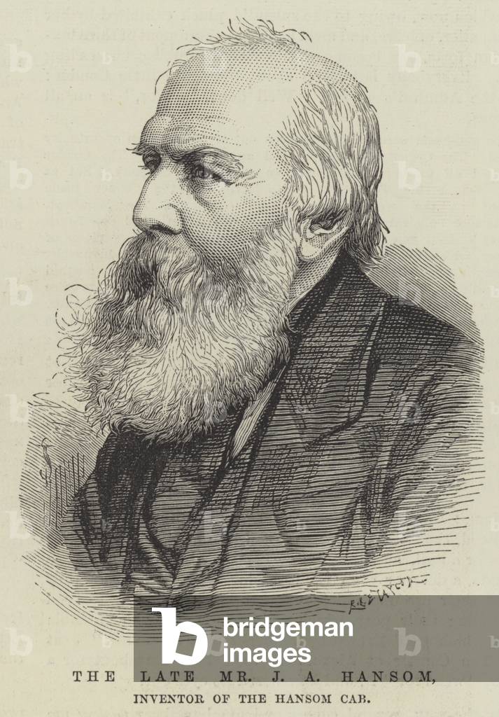 "il defunto Sig. J A Hansom" 1882 di English School
