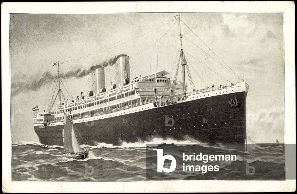 Immagine di Stampa "North German Lloyd Bremen", b/w